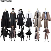 [Wetrose] In Stock Bungo Stray Dogs Cosplay Costume Daizai Osamu Nakahara Chuya Yosano Akiko Suit Full Set Outfit Anime Halloween