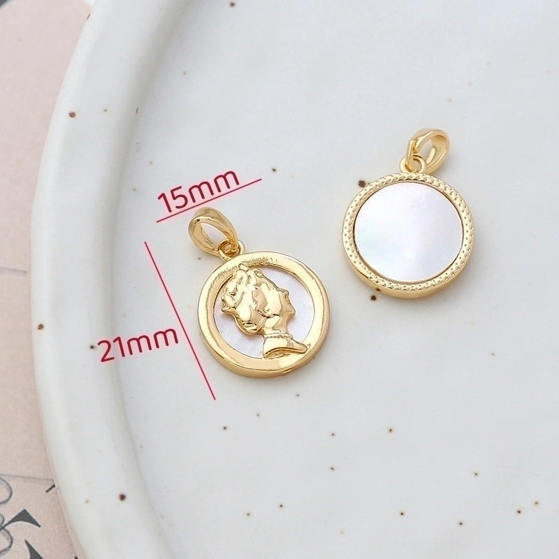 1 Piece Retro Geometric Bear Rose Copper Plating Inlay Jewelry Accessories