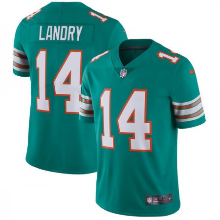 Men's Miami Dolphins #14 Jarvis Landry  Aqua Green Vapor Untouchable Limited Stitched NFL Jersey