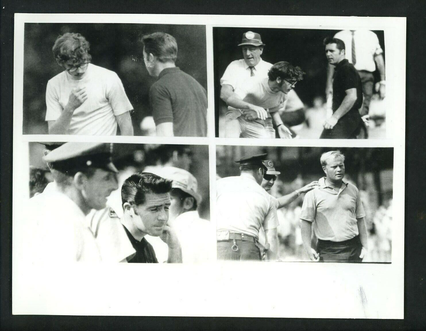 Gary Player & Jack Nicklaus incident PGA Championship 1969 Type 1 Press Photo Poster painting