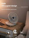 New USB rechargeable fan home portable small dormitory desktop air circulation wall-mounted kitchen