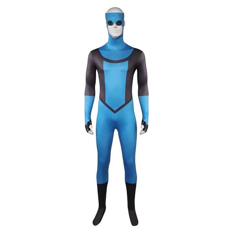 Invincible Season 3 (2025) Mark Grayson Blue Black Jumpsuit Outfits Cosplay Costume