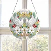 2D Flat DIY Christmas Dove Diamond Art Pendant Double-Sided Diamond Painting Set