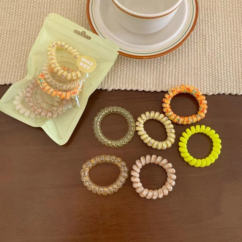 Women’s Cute Sweet Solid Color Plastic Hair Tie
