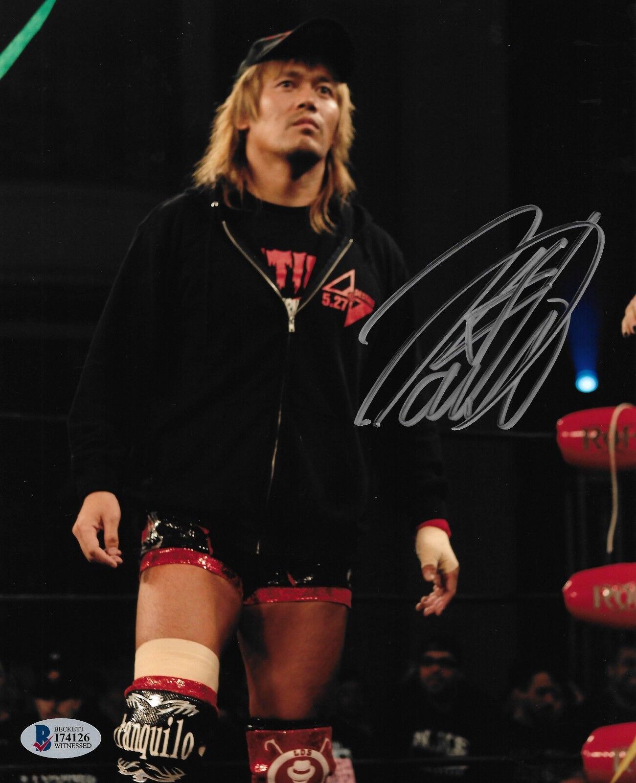 Tetsuya Naito Signed 8x10 Photo Poster painting BAS COA New Japan Pro Wrestling CMLL ROH Auto'd