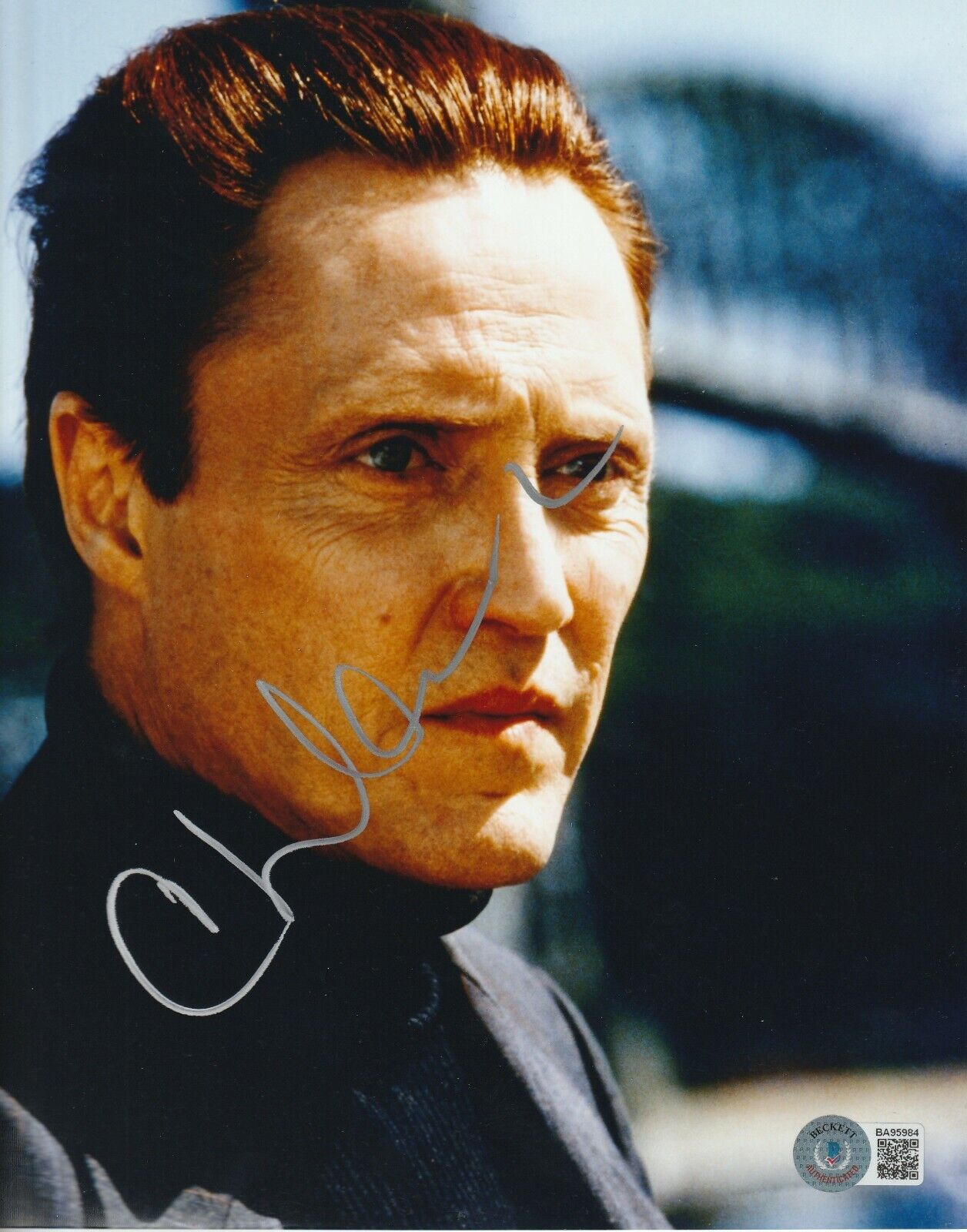 CHRISTOPHER WALKEN Signed 8x10 Photo Poster painting w/ Beckett COA (BAS)