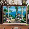 Sea View Cottage-Paint By Numbers Acrylic Painting 50*40cm