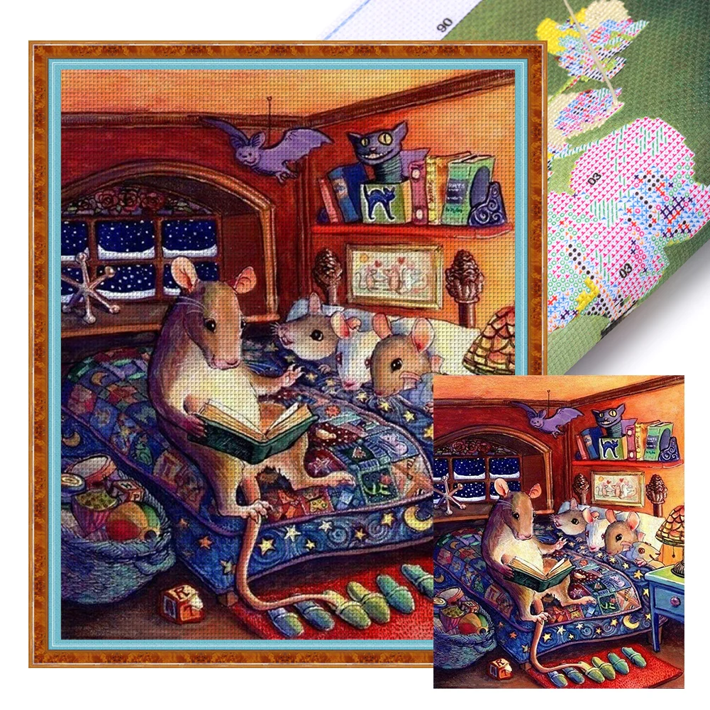 11CT Full Stamped Cross Stitch - Butterfly High Heels(Canvas|40*50CM) - Eco-Friendly Cotton Thread