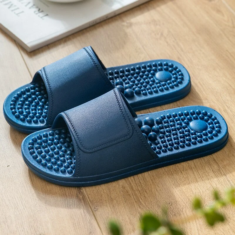 Uaang New Massage Slippers Female Summer Sandals Home Bathroom Bath Slippers Non-slip Soft Sole Men Indoor Hotel Couples Shoes