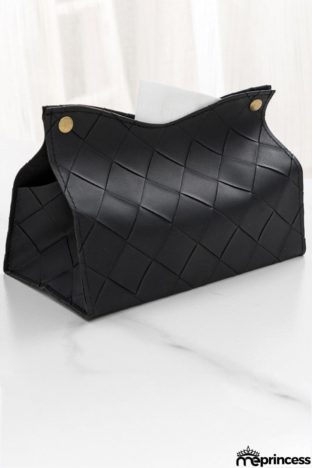 2-Pack Woven PU Tissue Box Covers