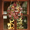 Diamond Art Kit Christmas Sweet Wreath Window Ornament 9.45x9.45in