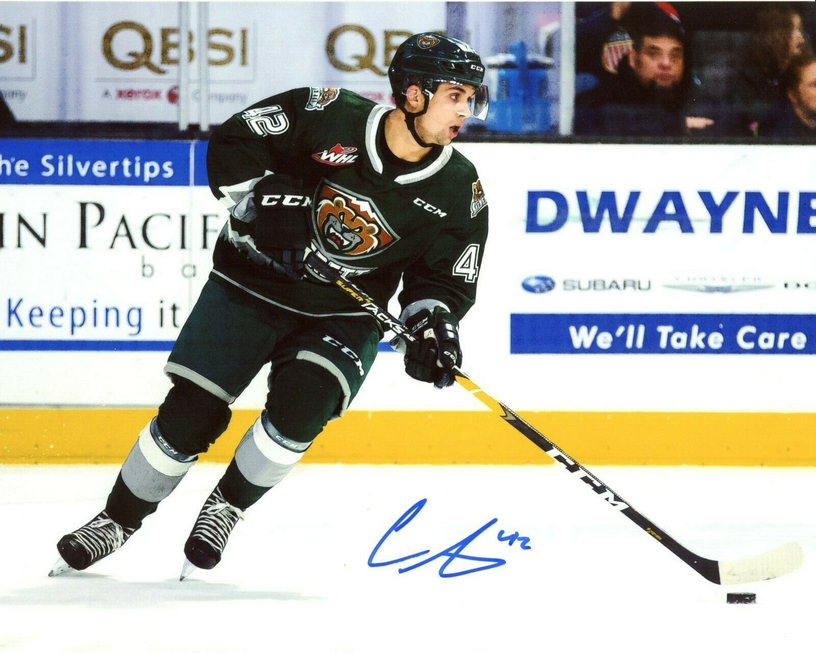 Cole Fonstad Everett Silvertips Autographed 8x10 Photo Poster painting CFS COA