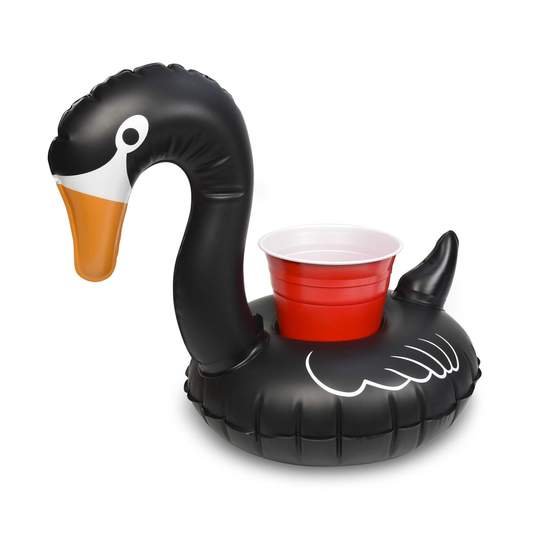Black Swan Drink Holders (3 Pack), Float Your Drinks in Style、、sdecorshop