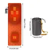 USB Rechargeable Heated Sleeping Bag Pad 3 Heat Levels 5 Heating Zones for Tent
