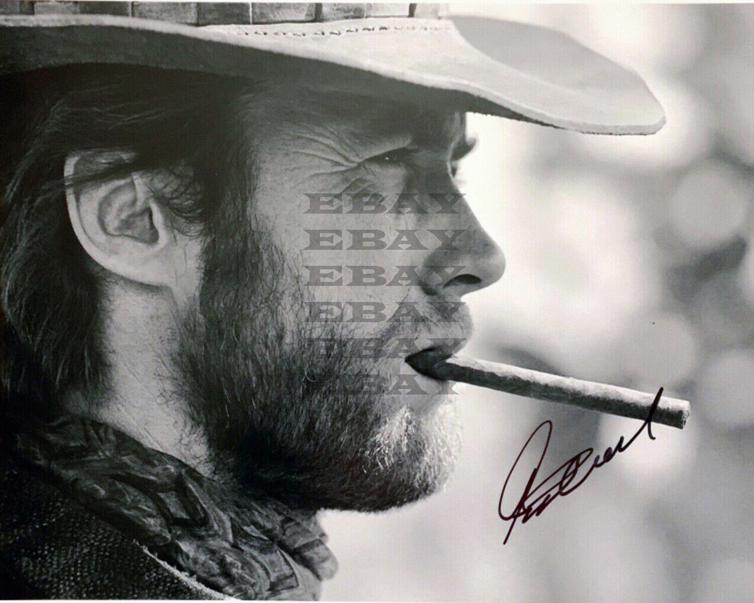 Clint Eastwood Signed 8x10 Photo Poster painting Reprint