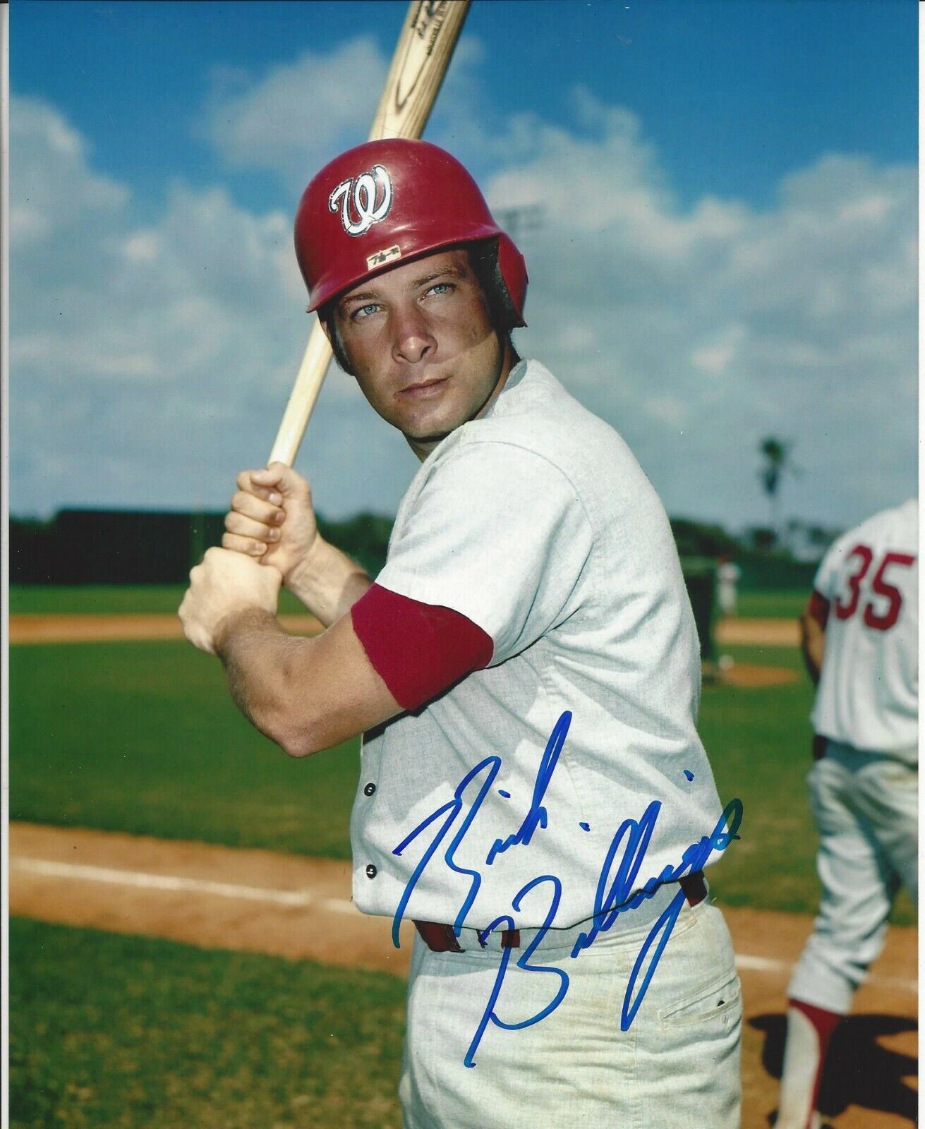 Rich Billings autographed 8x10 Washington Senators In person #S845