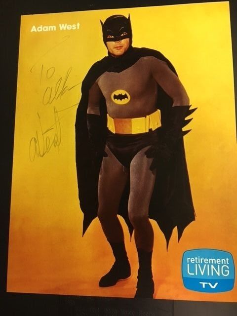 Adam West Signed 8 1/2 x 11 Batman Photo Poster painting with COA