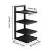 Heavy Duty Pan Organizer 4 Layer Pan Organizer Rack for Dutch Oven Cast-iron Pan