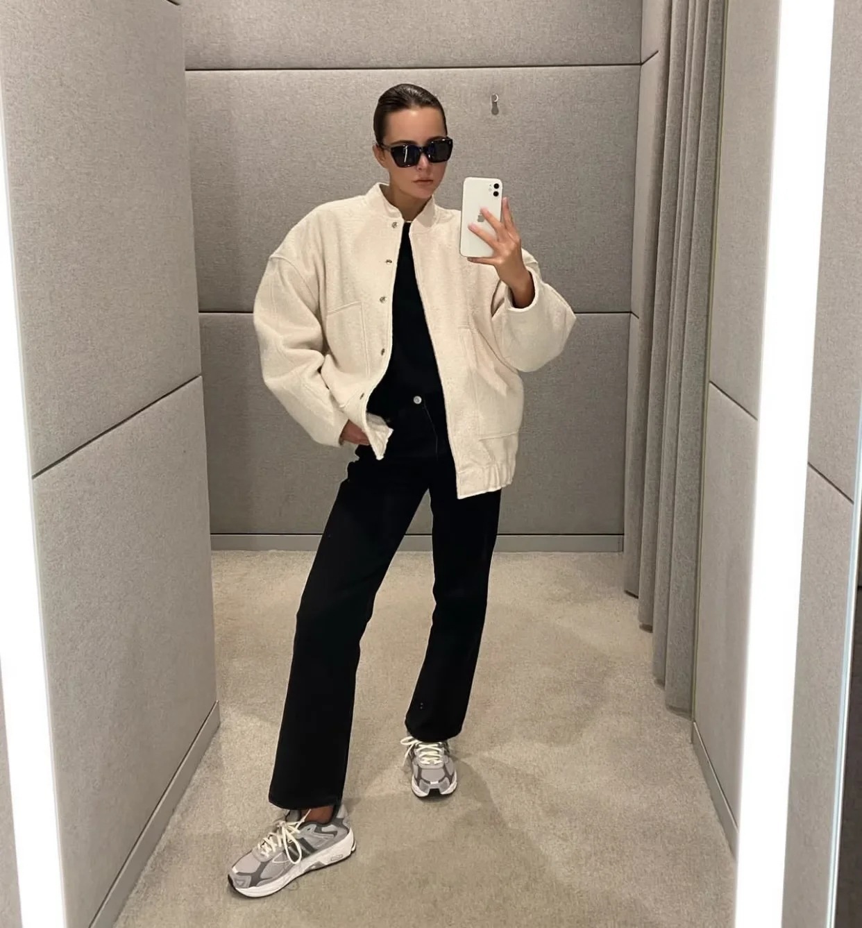 Ootddress Casual Loose High Waist Outwear Sweater For Women Long Sleeve Slim Pocket Patchwork Autumn Cardigan Knitwear Women's Coat
