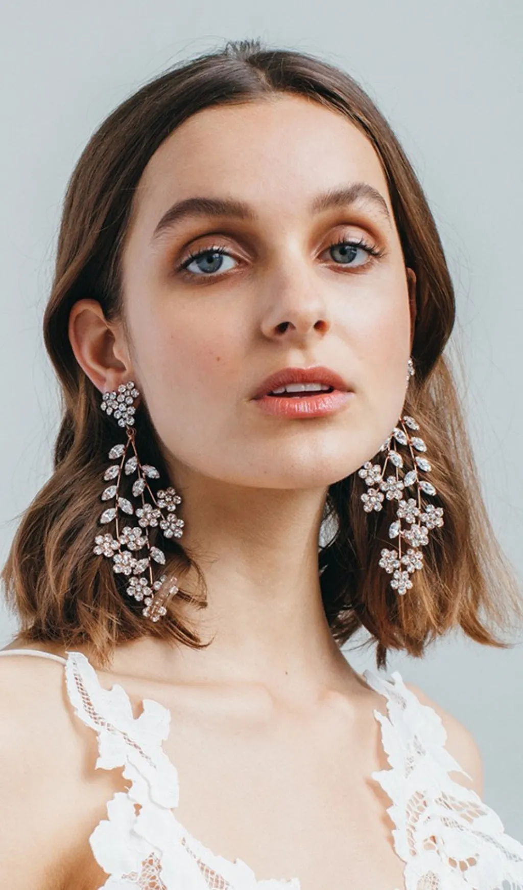 Fashionslee Women Floral Leaf Bridal Earrings