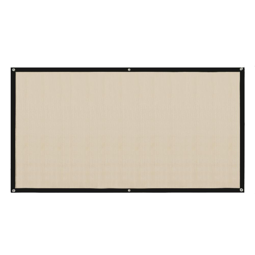 Sun Shelter Sail Canopy Outdoor Yard Garden Sunshade Net Awning (3 X 1.8m, Beige, 501 Original