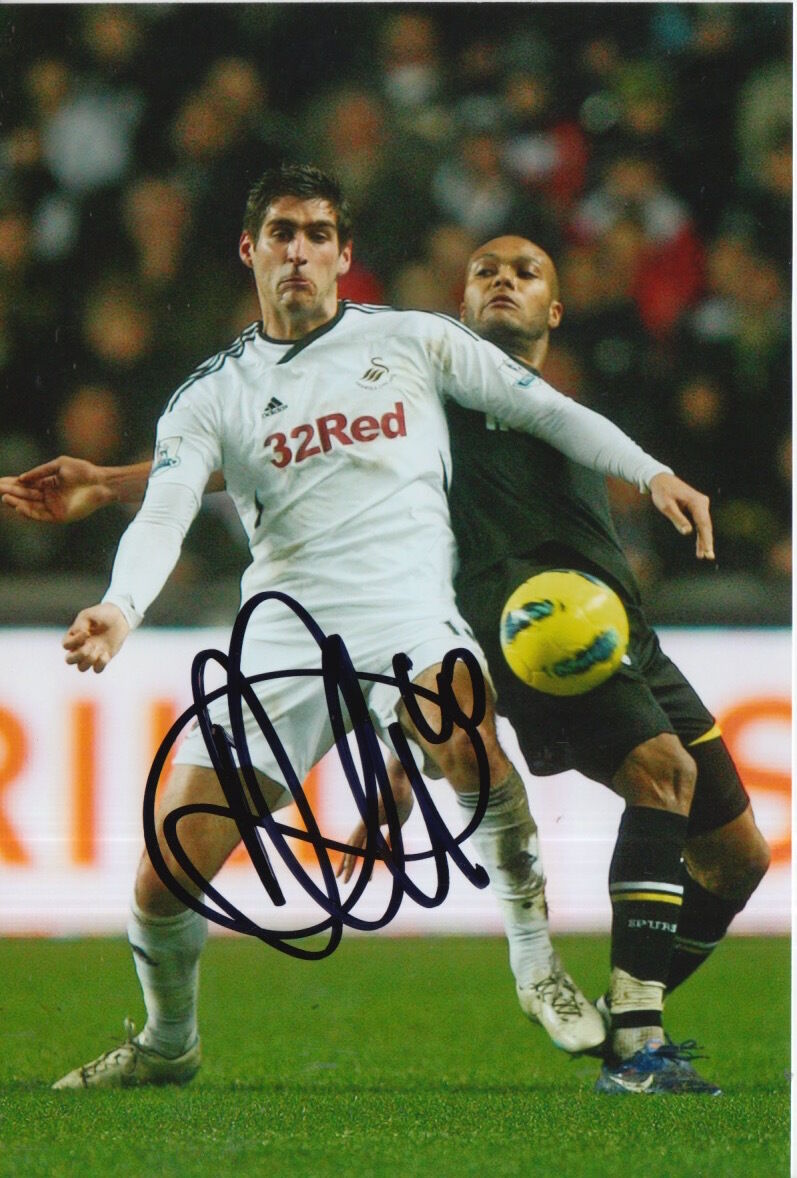 SWANSEA CITY HAND SIGNED DANNY GRAHAM 6X4 Photo Poster painting 1.