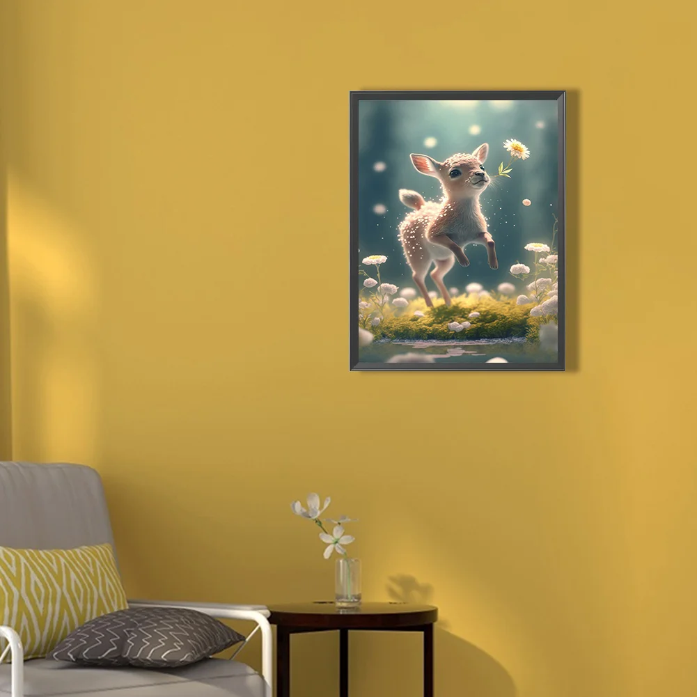 Full Round Diamond Painting 30*40cm - Fawn