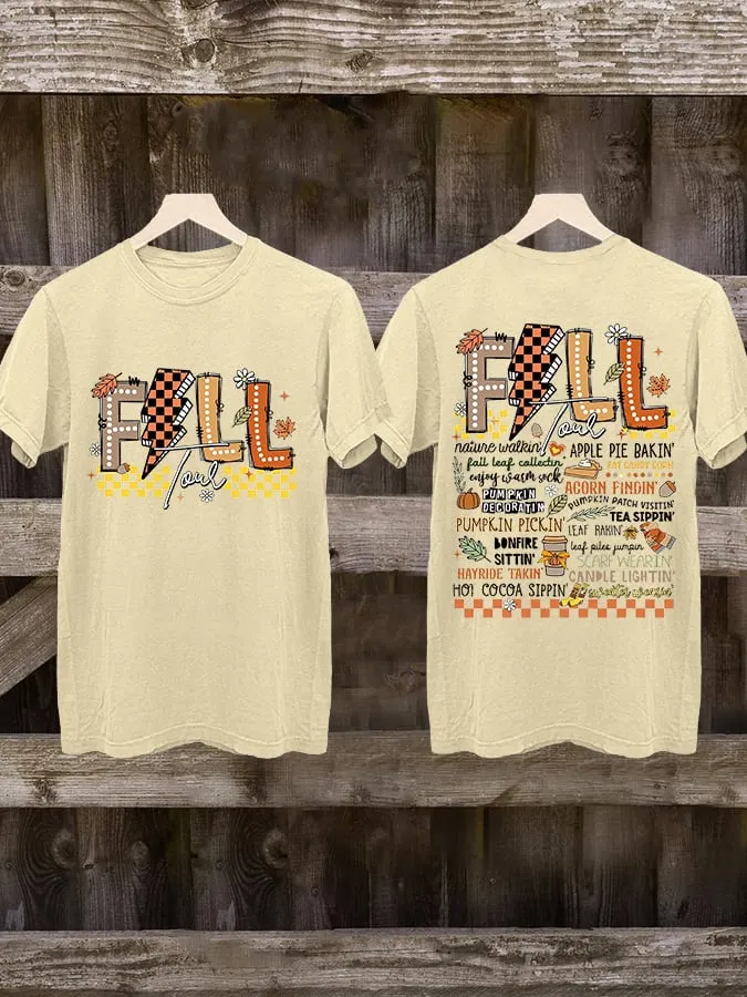 Women's Retro Fall Tour Printed T-Shirt 