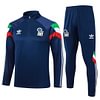 Joyfball 2024/2025 Italy Half-Pull Training Suit Royal Blue Soccer Shirt
