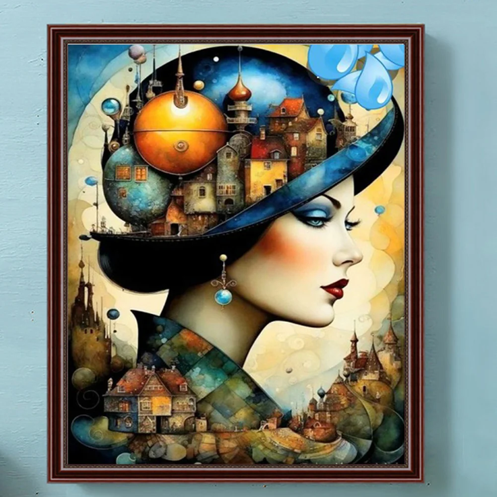 Diamond Painting - Full Round Drill - Girl(Canvas|40*50cm)