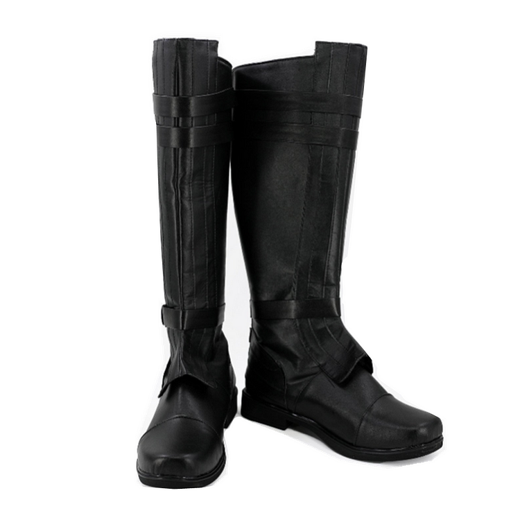 Anakin Skywalker Black Boots Cosplay Shoes Halloween Carnival Accessories