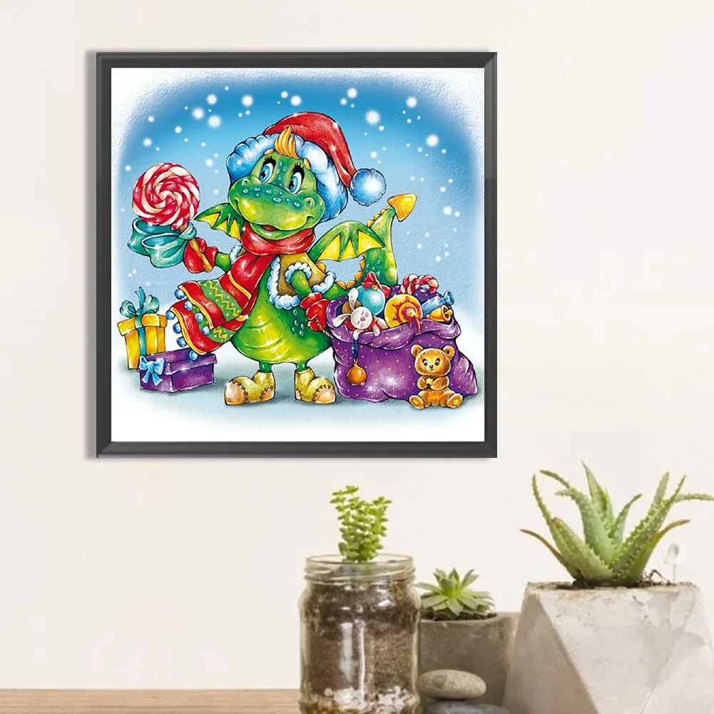 Full Round Diamond Painting 30*30cm - Christmas Snow Day
