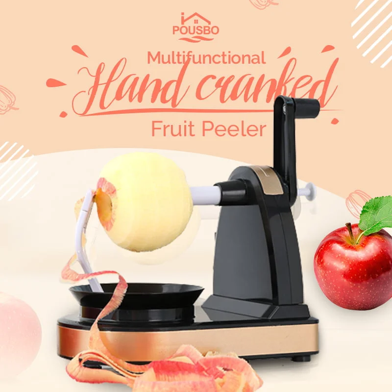 Pousbo® Multifunctional Hand-cranked Fruit Peeler