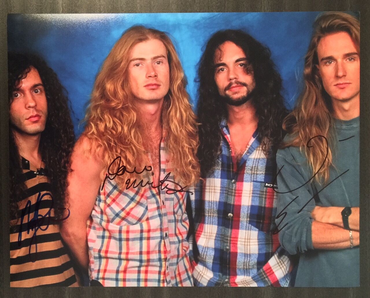 GFA Dave Mustaine, Ellefson & Marty * MEGADETH * Signed 11x14 Photo Poster painting PROOF M4 COA