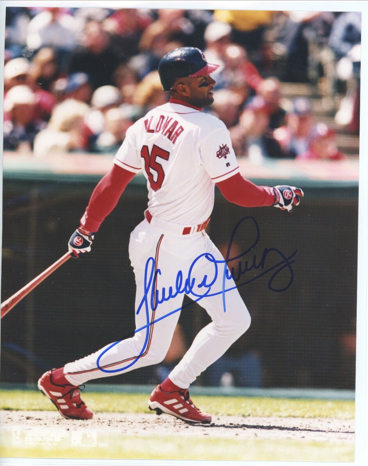 Sandy Alomar Jr. Indians White Sox Signed Autographed 8x10 Glossy Photo Poster painting COA