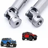 AMK Drive Shaft Stainless Steel Front Rear Center Shaft for TRX4M 1/18 RC Crawler ，2pcs Metal RC Crawler car Upgrades Accessories (Silver)