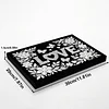 uk.everydayedeals DIY Pearl Painting With Frame - Handmade Self-Adhesive Pearls - Love(20*30cm)
