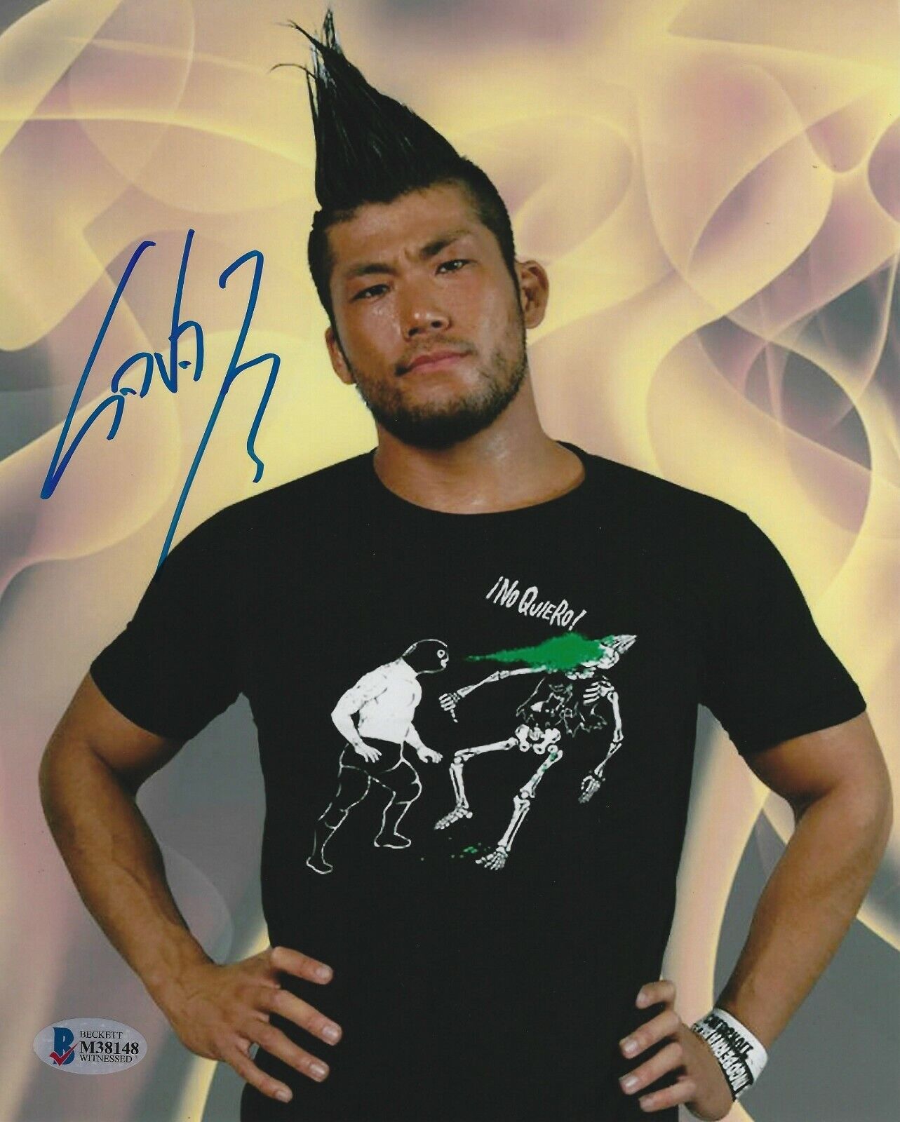 Sanada Signed 8x10 Photo Poster painting BAS COA New Japan Pro Wrestling LIJ Picture Autograph 2