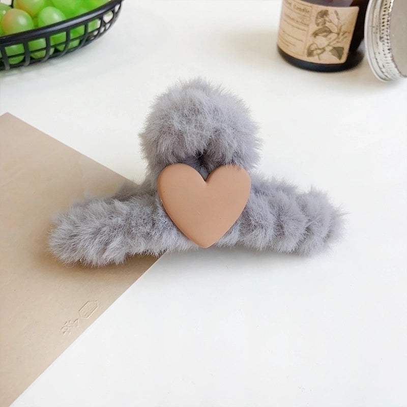 Minimalist Solid Color Arylic Hair Claws 1 Piece