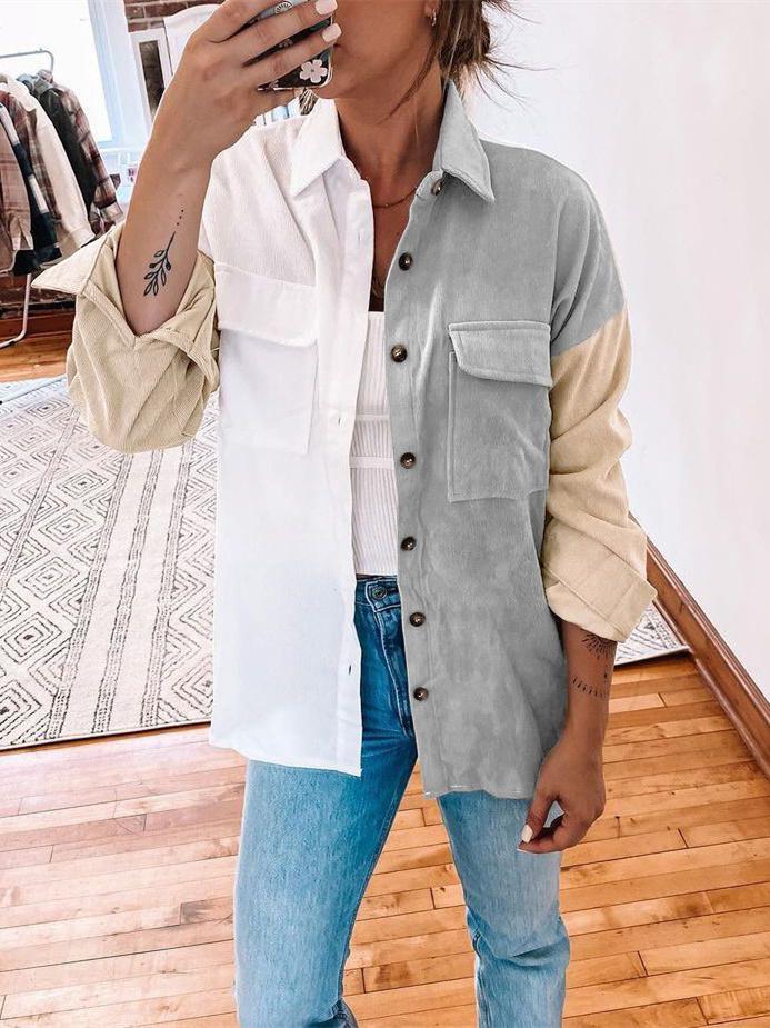 Women Long Sleeve V-neck Graphic Floral Printed Top