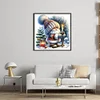 Christmas Gnome Candles-11CT Stamped Cross Stitch 40*40cm/15.75*15.75in