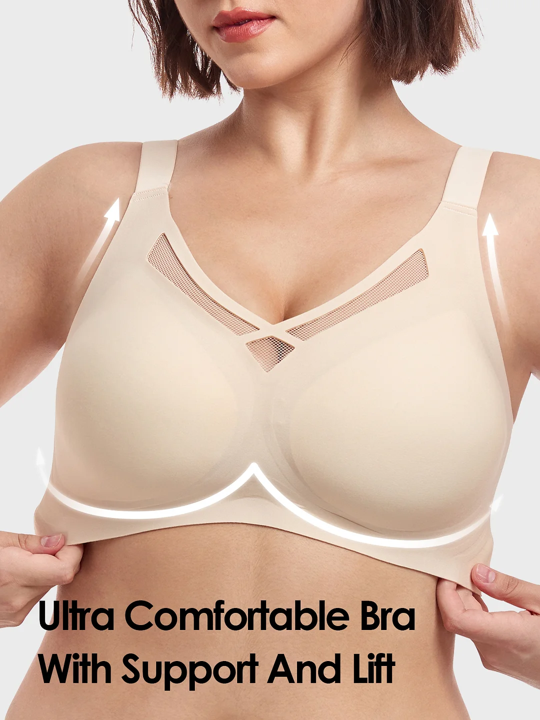 Brabalas Ultimate Comfort Bra for Women, Silky Smooth Bralettes T-Shirt Bra with Support and Lift