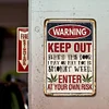 Warning - Vintage Metal Signs(12*16Inch) - Warning