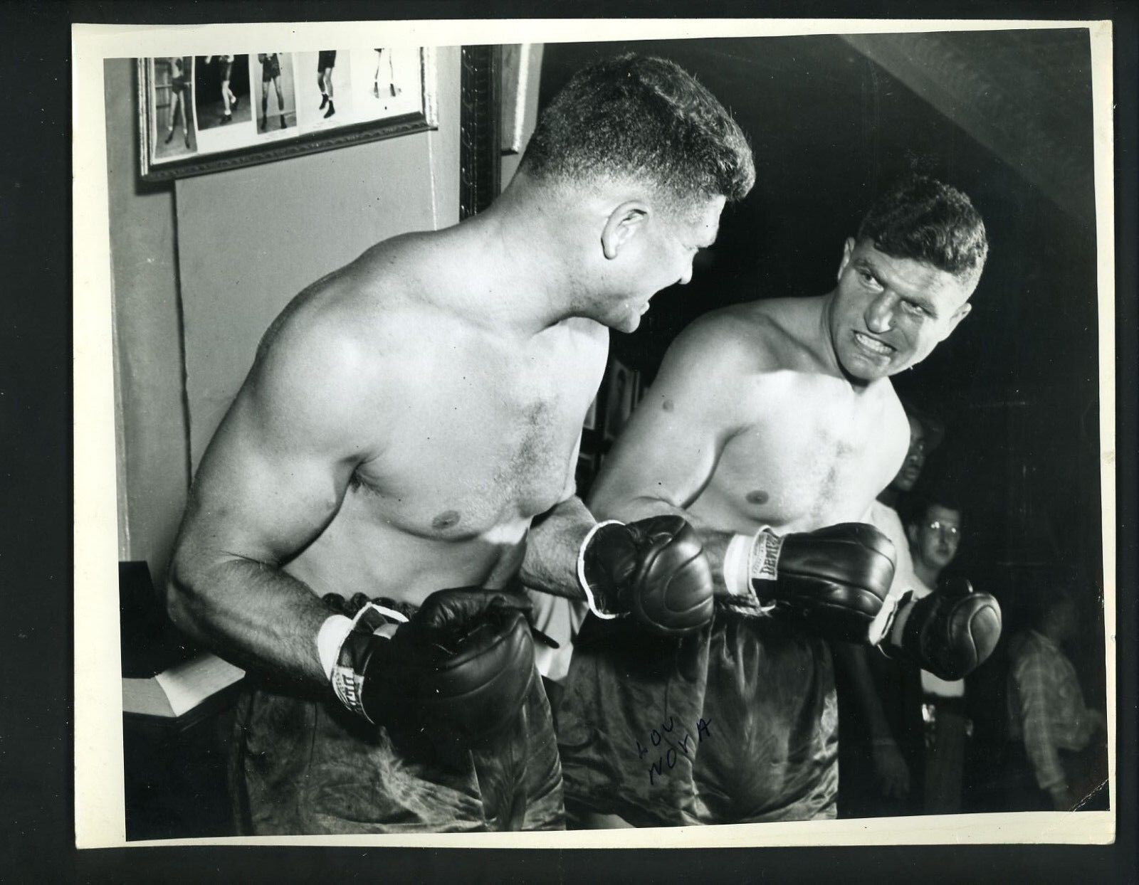 Lou Nova Heavyweight Boxer circa 1940's Press Original Photo Poster painting Boxing