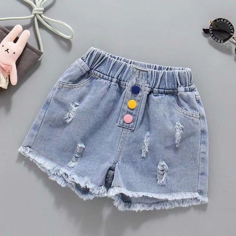 2020 Baby Girl Boy Casual Pants Jeans Spring Autumn Summer Kids Denim Pant Lace Children Trousers Clothing 7Colors