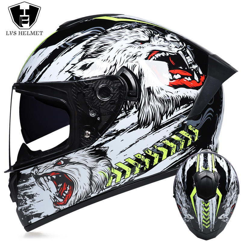 Premium Double Visor Full Face Helmet (Winter Ready) iENYRID EU
