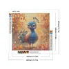5D DIY Full Round Drill Diamond Painting Baby Peacock Kit Home Decor Art 40x40cm