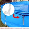 12 Pack Pool Joint Pin with Rubber Seals Kit Long Pool Pin for Above Ground Pool