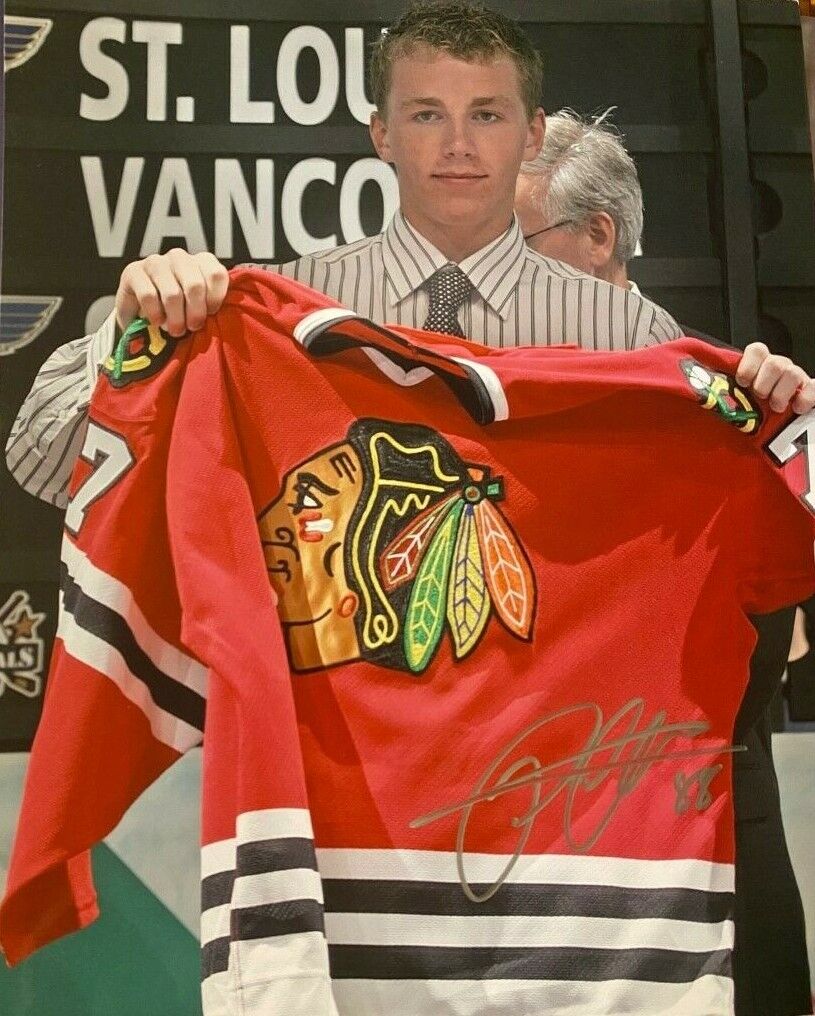 Patrick Kane signed autographed 8x10 Photo Poster painting Blackhawks Rookie Draft Day Photo Poster painting