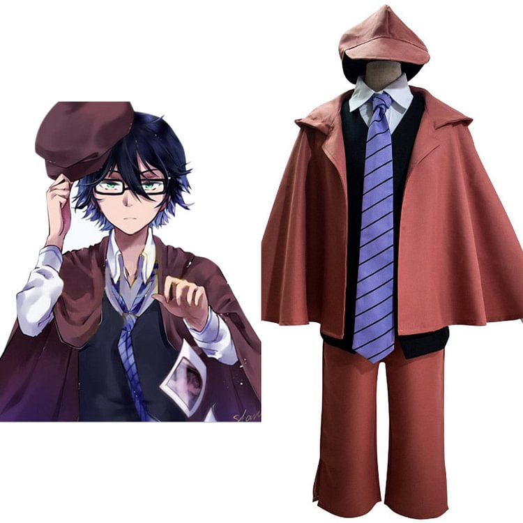Bungo Stray Dogs Edogawa Rampo Cosplay Costume Outfits Halloween Carnival Suit